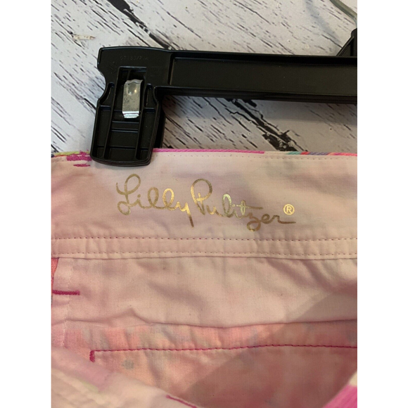 Lilly Pulitzer Bright Short Pink Colorful Size 0 Shorts With Pockets - Picture 4 of 8